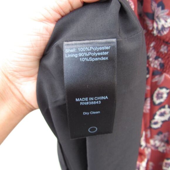 Sam Edelman Rust Fanciful Flower Midi Sleeve Maxi Dress - Picture 5 of 11